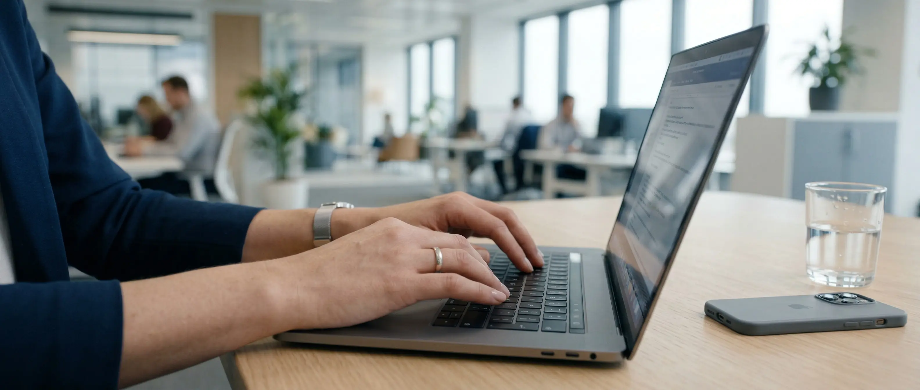 Voorbeeld van de E-mail Generator interface